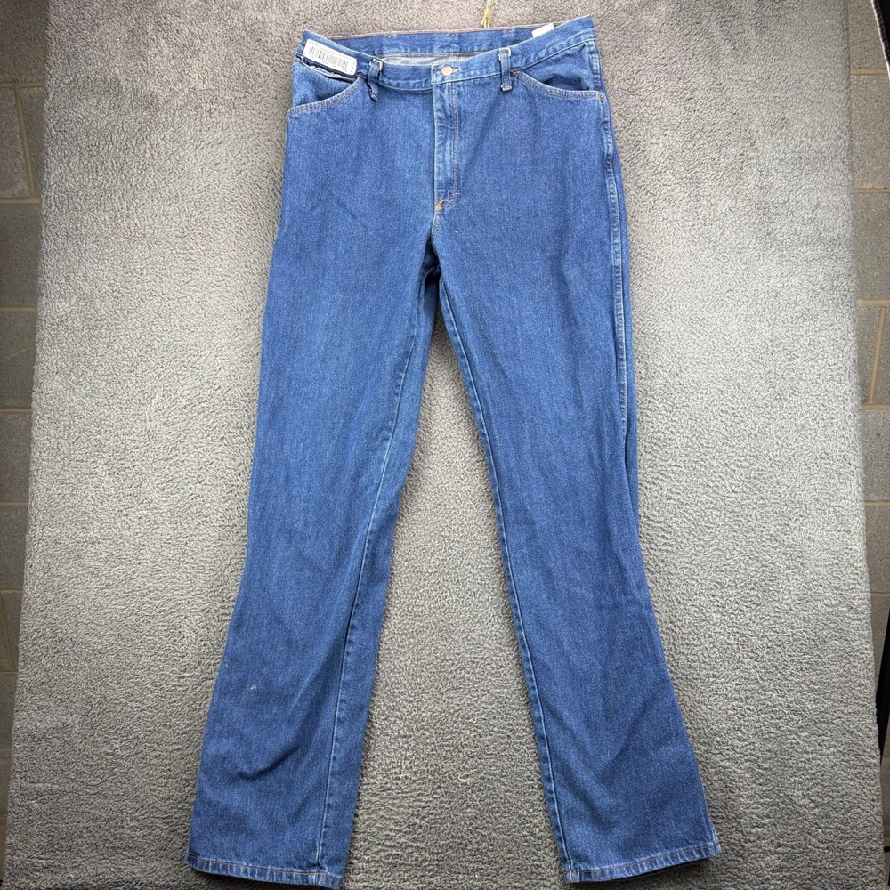 Red Kap Mens PD54PW6 Straight Leg Blue Denim Work Jeans 38x38 Cotton